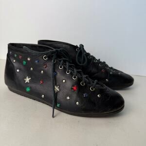 Vintage women’s black leather MIA shoes size 6 1/2